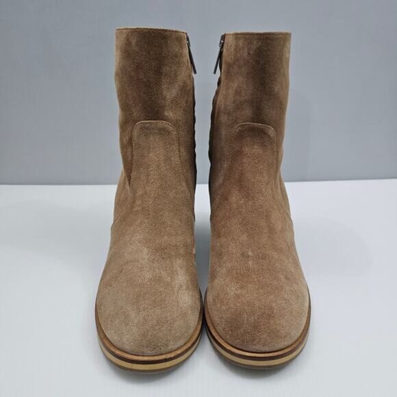 Aquatalia Bellamy Ankle Boot Womens 9.5 Brown Suede Water Resistant Designer - Picture 5 of 15